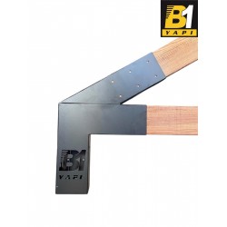 Pergola Kamelya 4 Kollu Açılı Kenar Bağlantı Aparatı Sol